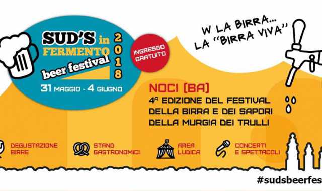 Noci: degustazioni, workshop e musica con il Sud's in fermento beer festival